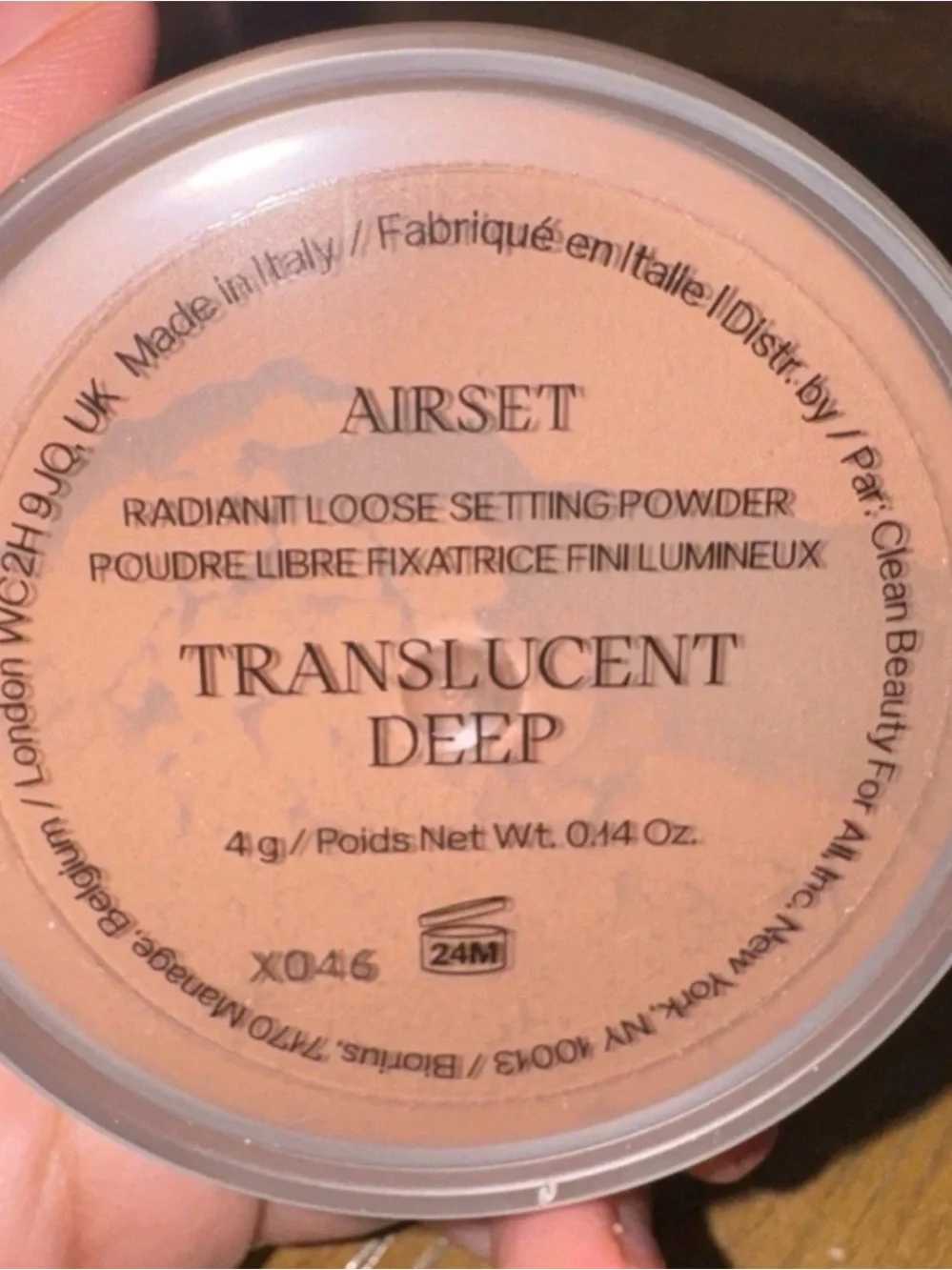 SAIE Airset Radiant Loose Setting Powder – Translucent Deep